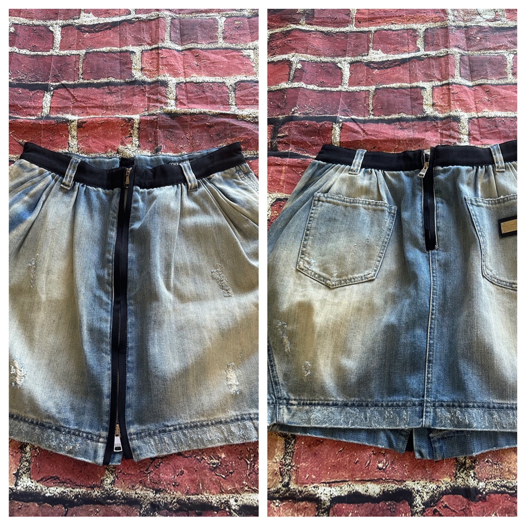 Dolce & Gabbana Jean Skirt Size 10 (It 46) B304